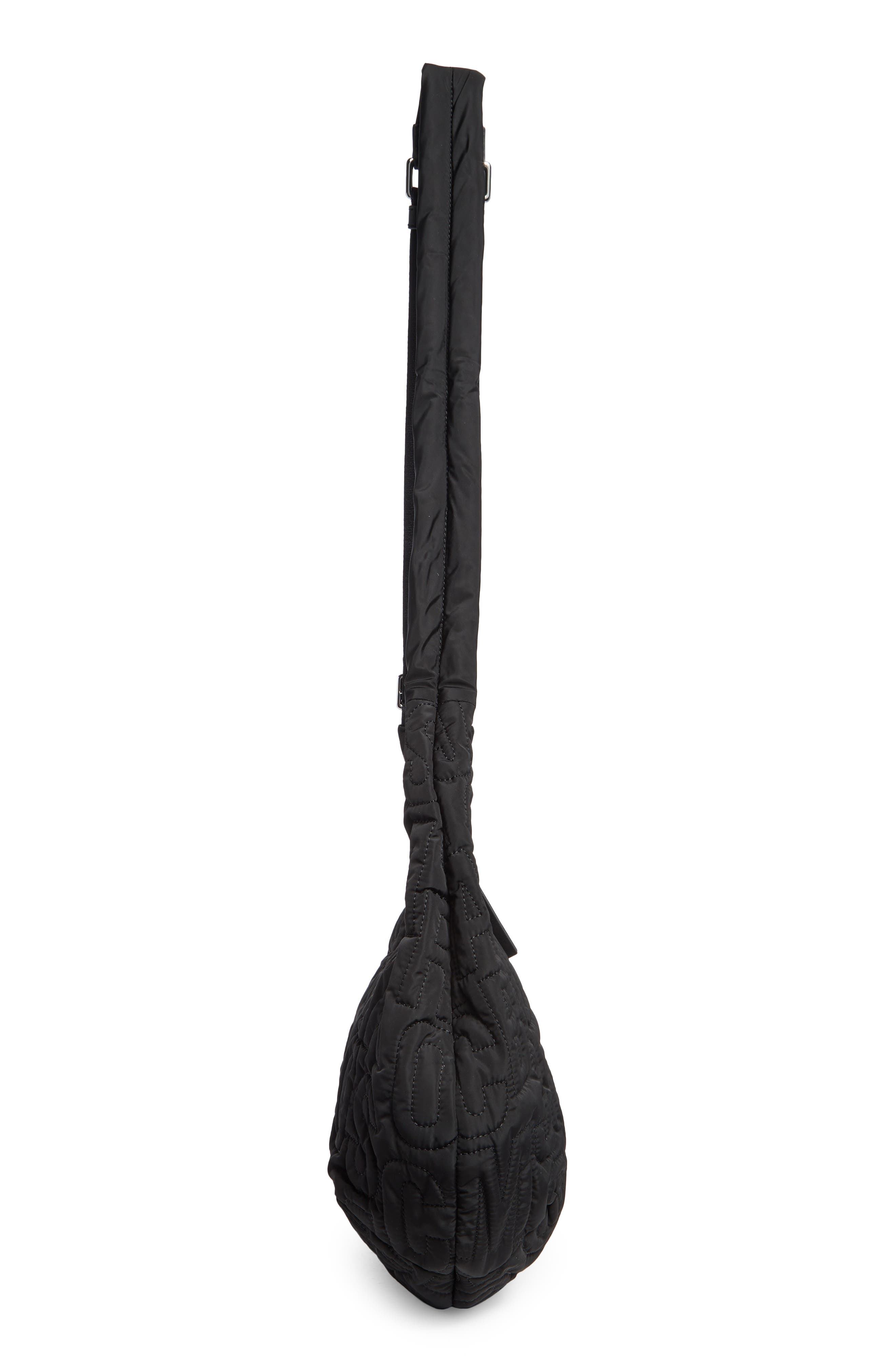 Marc Jacobs Large Nylon Jumbled Logo Crossbody Bag, Alternate, color, 