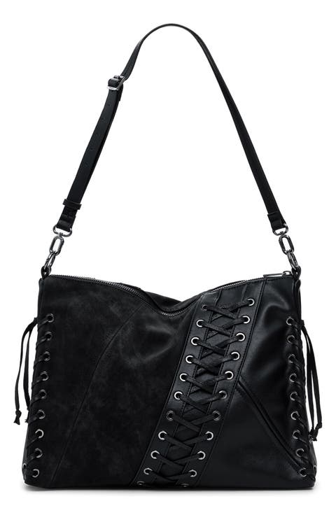 Medium Faux Leather Crossbody Bag