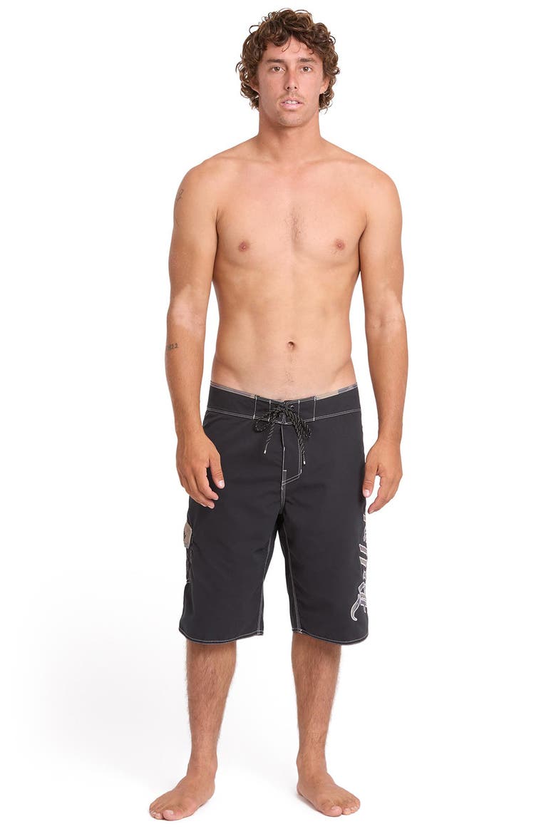 Temple Pro Board Shorts, Alternate, color, BLACK