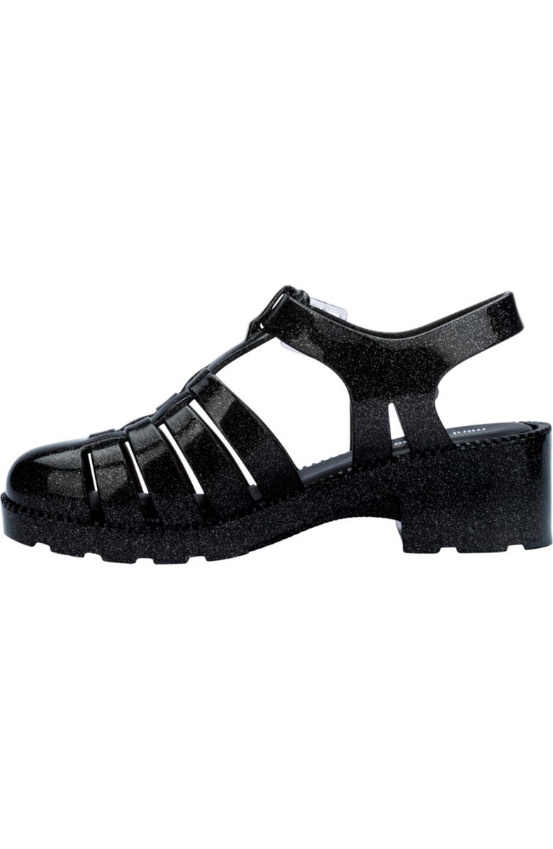 Mini Melissa Posession Jelly Fisherman Sandal, Alternate, color, Pearly Black