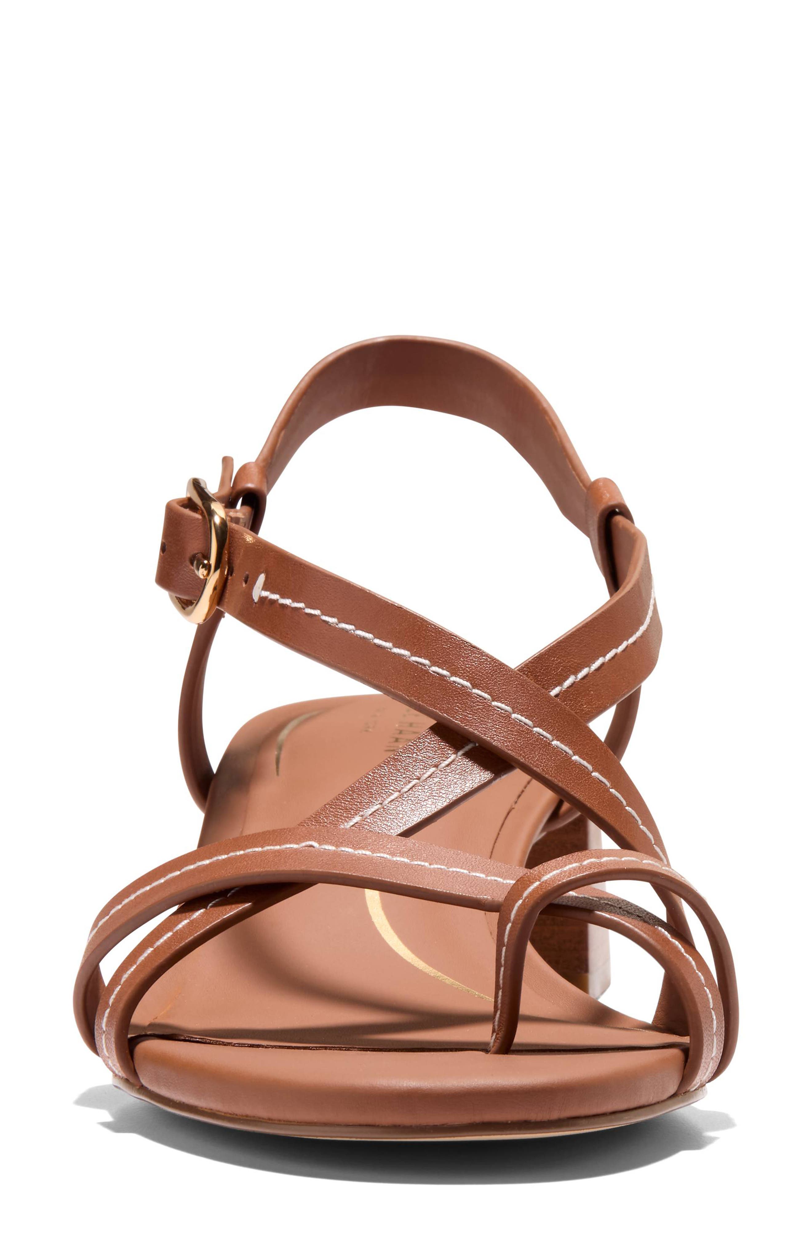 Cole Haan Dillion Slingback Sandal, Alternate, color, British Tan / Natural Stitch