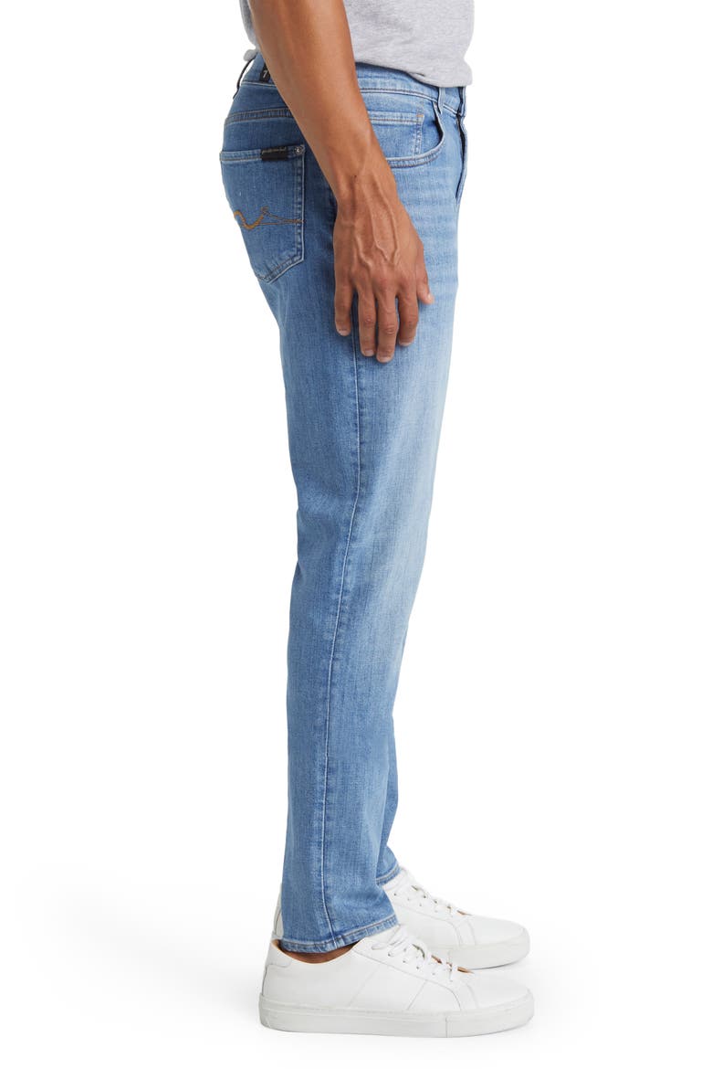 Slimmy Tapered Stretch Cotton Jeans, Alternate, color, PUZZLE