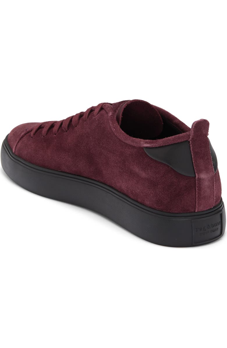 rag & bone Perry Sneaker, Alternate, color, Wine Suede