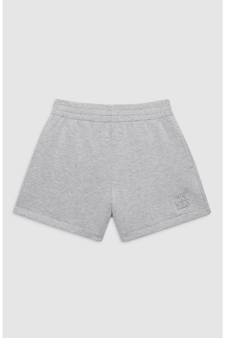 Framed Monogram Kam Short, Alternate, color, Heather Grey