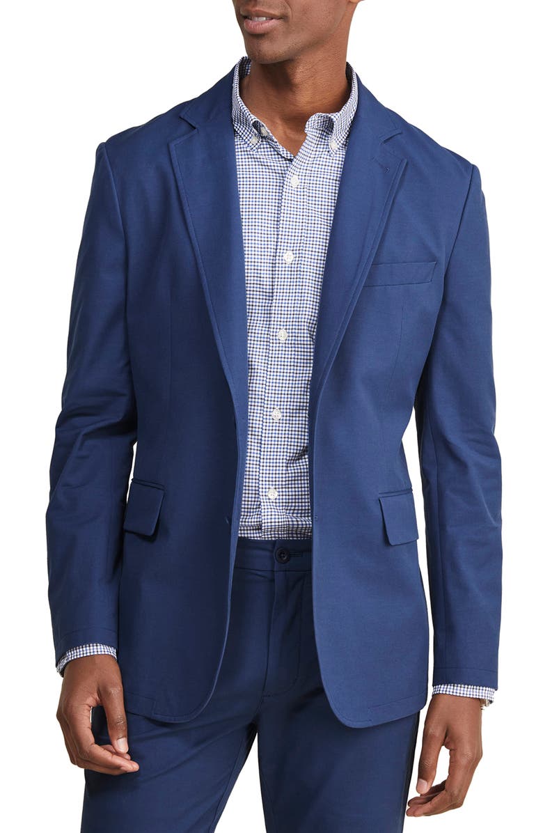 vineyard vines Lightweight Cotton Blend Blazer, Main, color, Blue Blazer