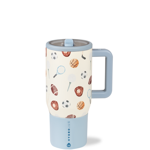 HydroJug Insulated Kids Water Bottle 20oz with Flip Straw & Handle - Leak-Proof & Durable in Sports  product