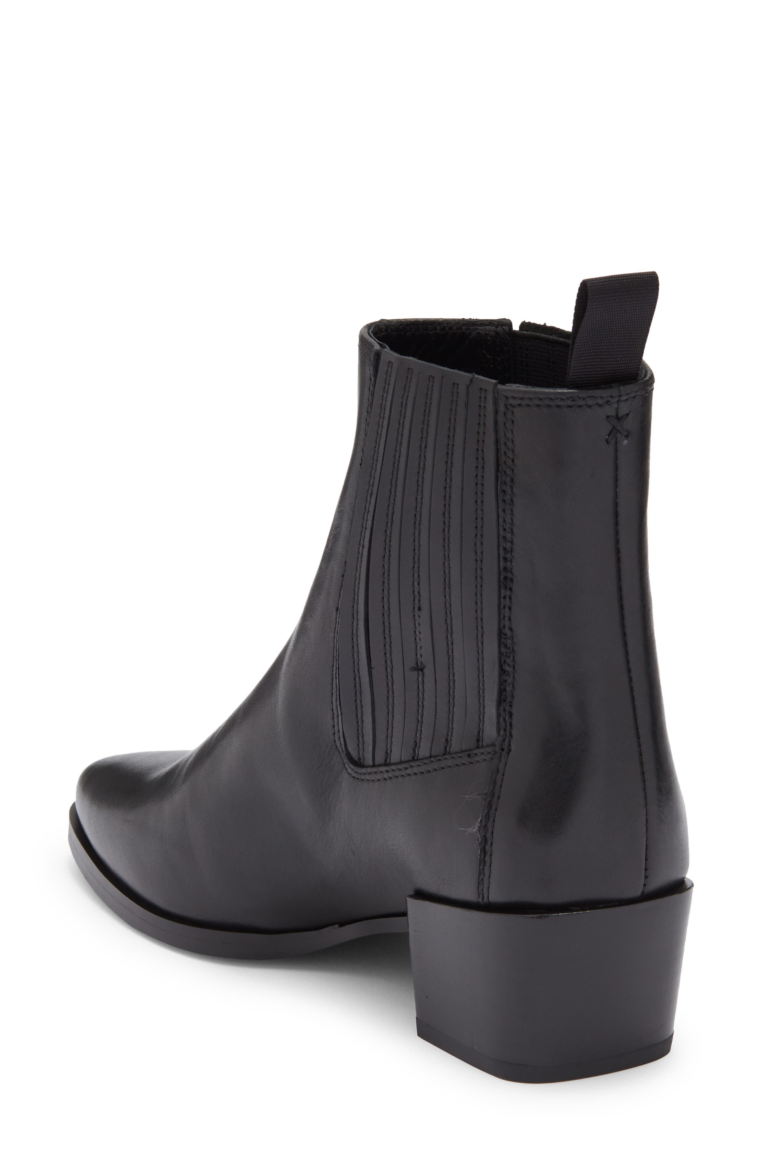 rag & bone Rylee Pointed Toe Bootie, Alternate, color, Black