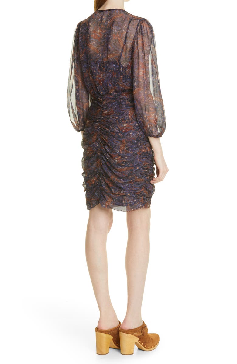 Veronica Beard Kerri Silk Dress, Alternate, color, 