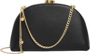 Olga Berg Celeste Curved Faux Leather Clutch
