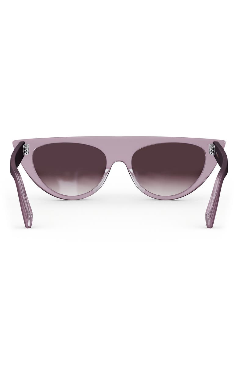 CELINE 56mm Geometric Sunglasses, Alternate, color, Shiny Lilac / Violet