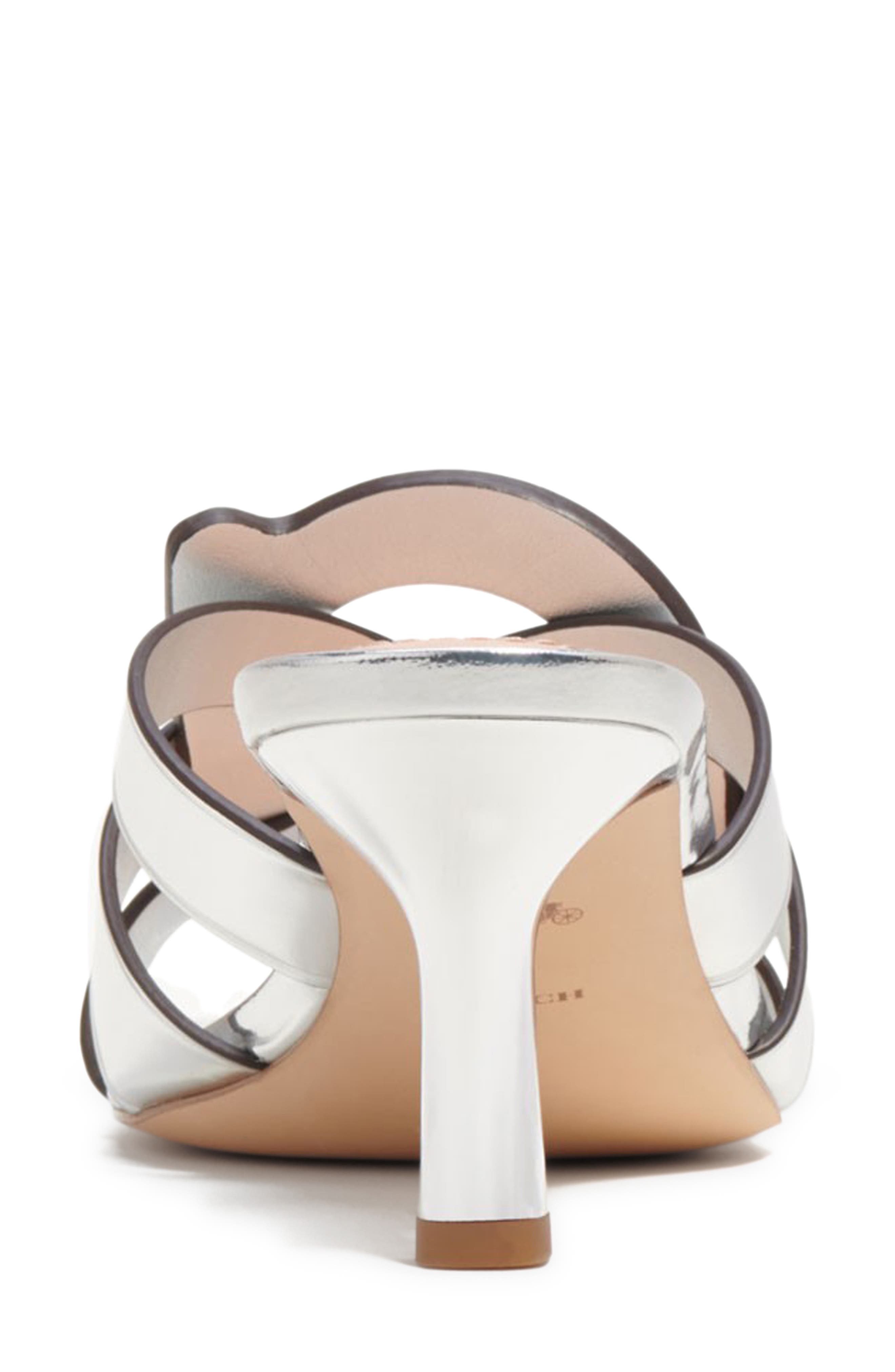 COACH Tillie Metallic Slide Sandal, Alternate, color, 