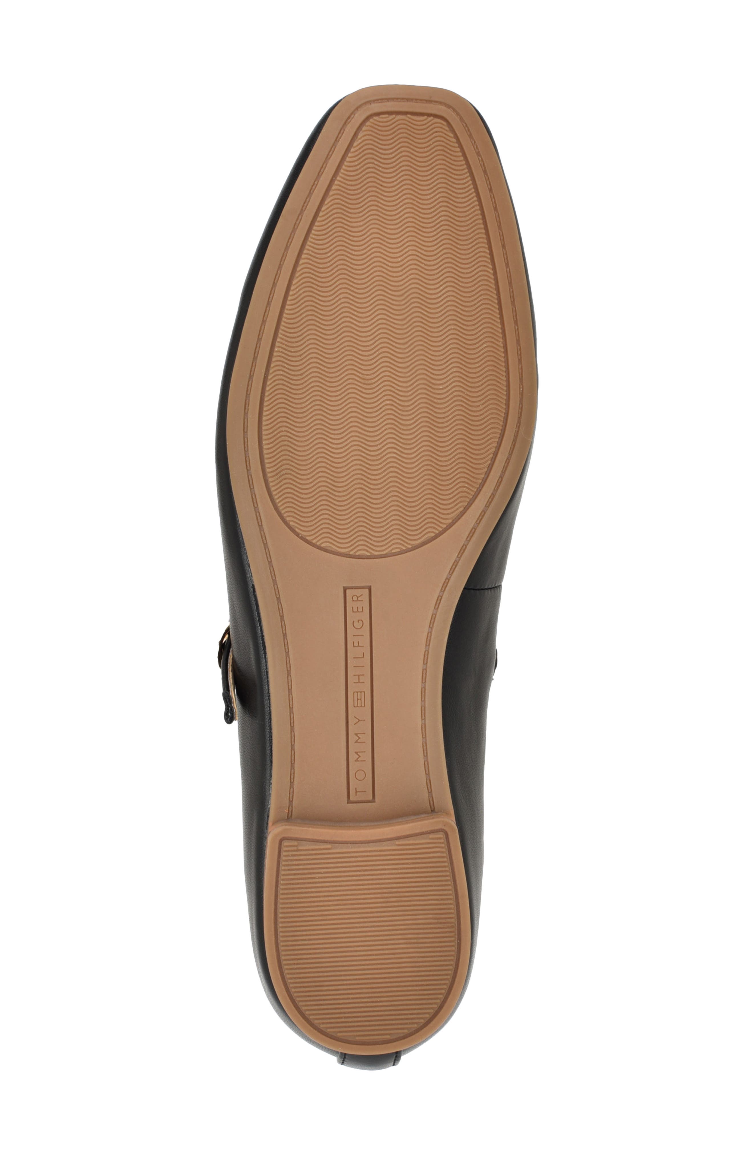 Savoyn Faux Leather Mary Jane Flat, Alternate, color, BLACK