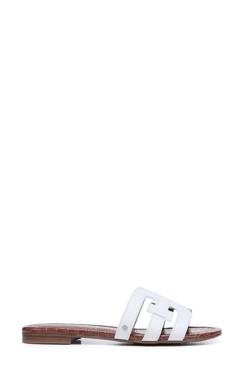 Sam Edelman Bay Cutout Slide Sandal In White