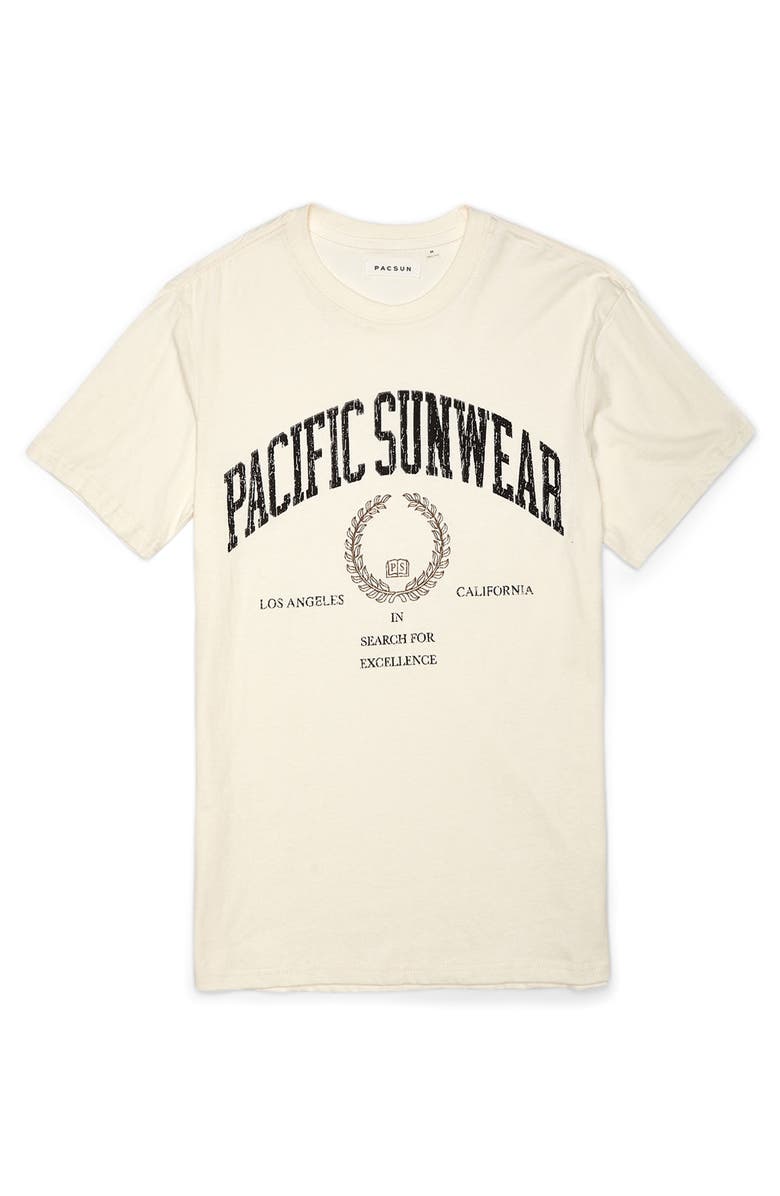 PacSun Men's Alumni Cotton Logo Tee, Main, color, 