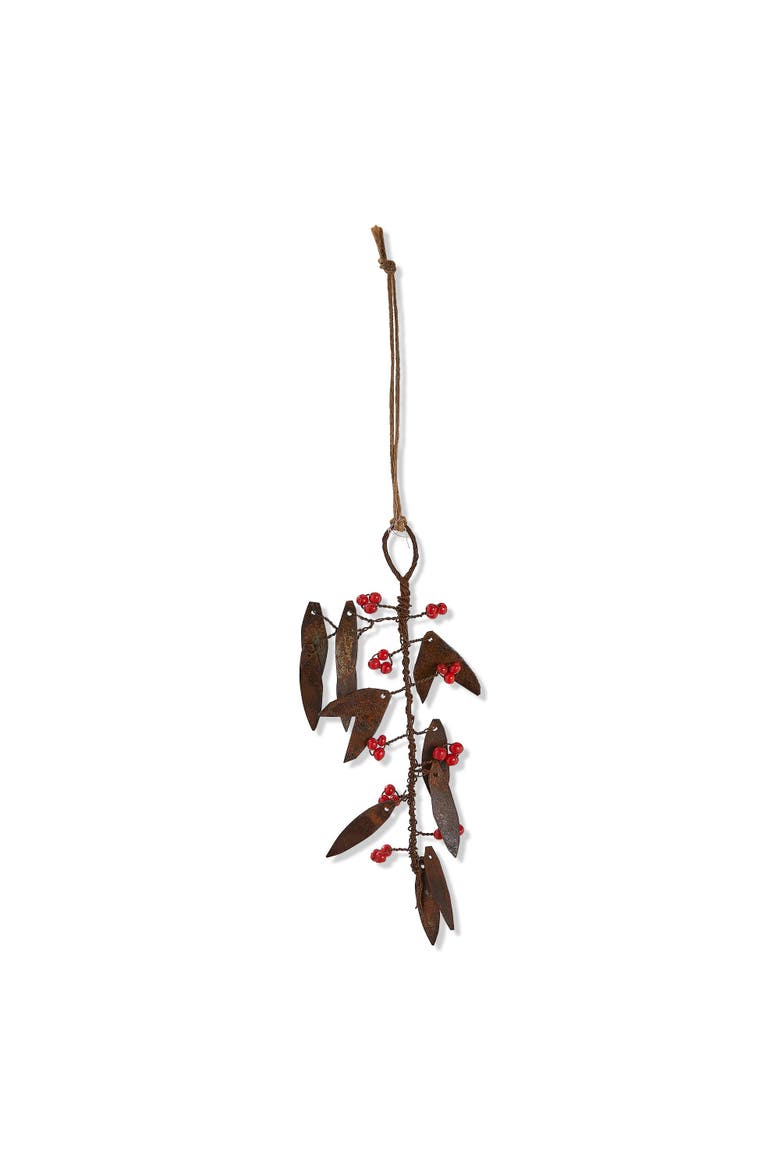 Weathered Willow Leaves and Berries Tree Ornaments Multicolor, Main, color, Multicolored