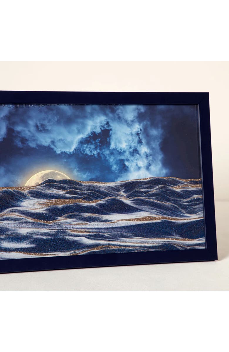 Uncommon Goods Harvest Moon Sand Art by Pitkin Stearns, Alternate, color, Midnight Blue