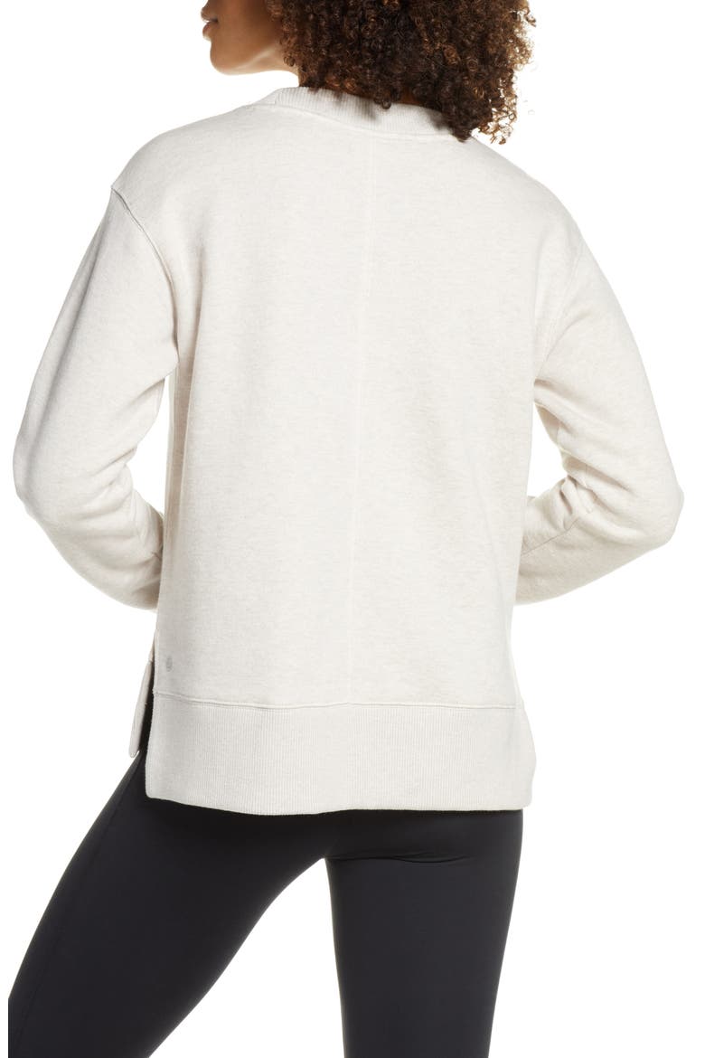Nola High/Low Sweatshirt, Alternate, color, OATMEAL SOFT HEATHER