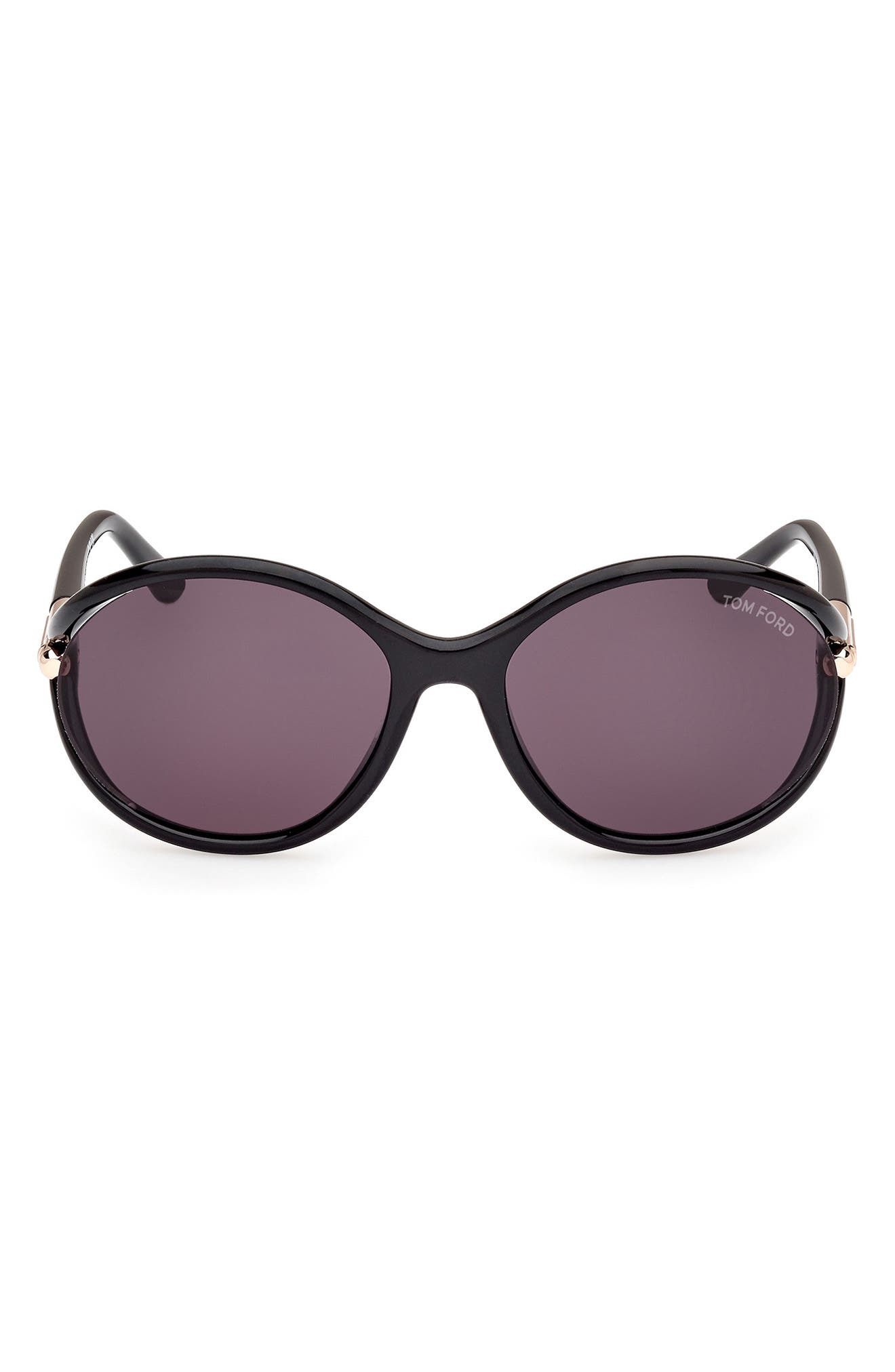 TOM FORD Melody 59mm Round Sunglasses