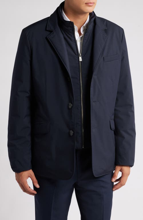 Hart Schaffner Marx Summit Waterproof Jacket With Removable Bib In Navy