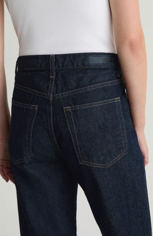 Ag Brinley Mid Rise Straight Leg Jeans In Black