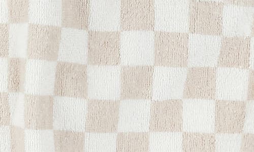 FIRSTS BY PETIT LEM FIRSTS BY PETIT LEM CHECKERBOARD HOODED COTTON TERRY COVER-UP TUNIC 