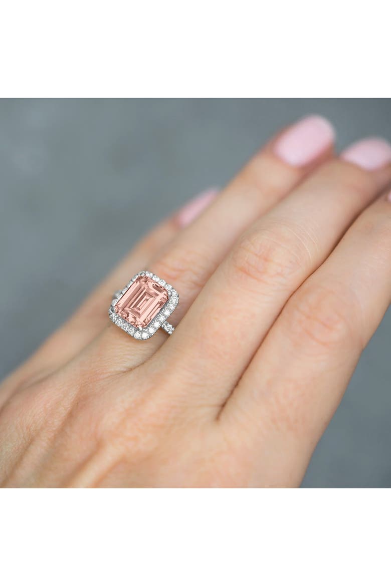 Morganite & Diamond Engagement 14k, Alternate, color, 3.32 ct/White Gold