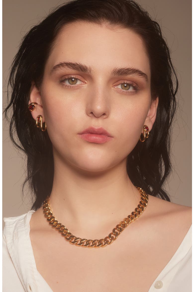 XXL Curb Chain Necklace, Alternate, color, GOLD
