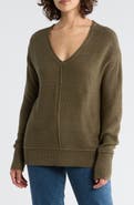 Lucky Brand Textured V-Neck Sweater