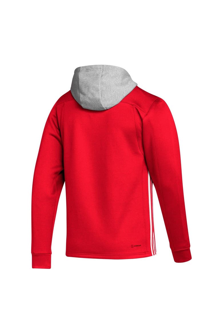 Men's adidas Red Detroit Red Wings Skate Lace Primeblue Team Pullover Hoodie, Alternate, color, Red