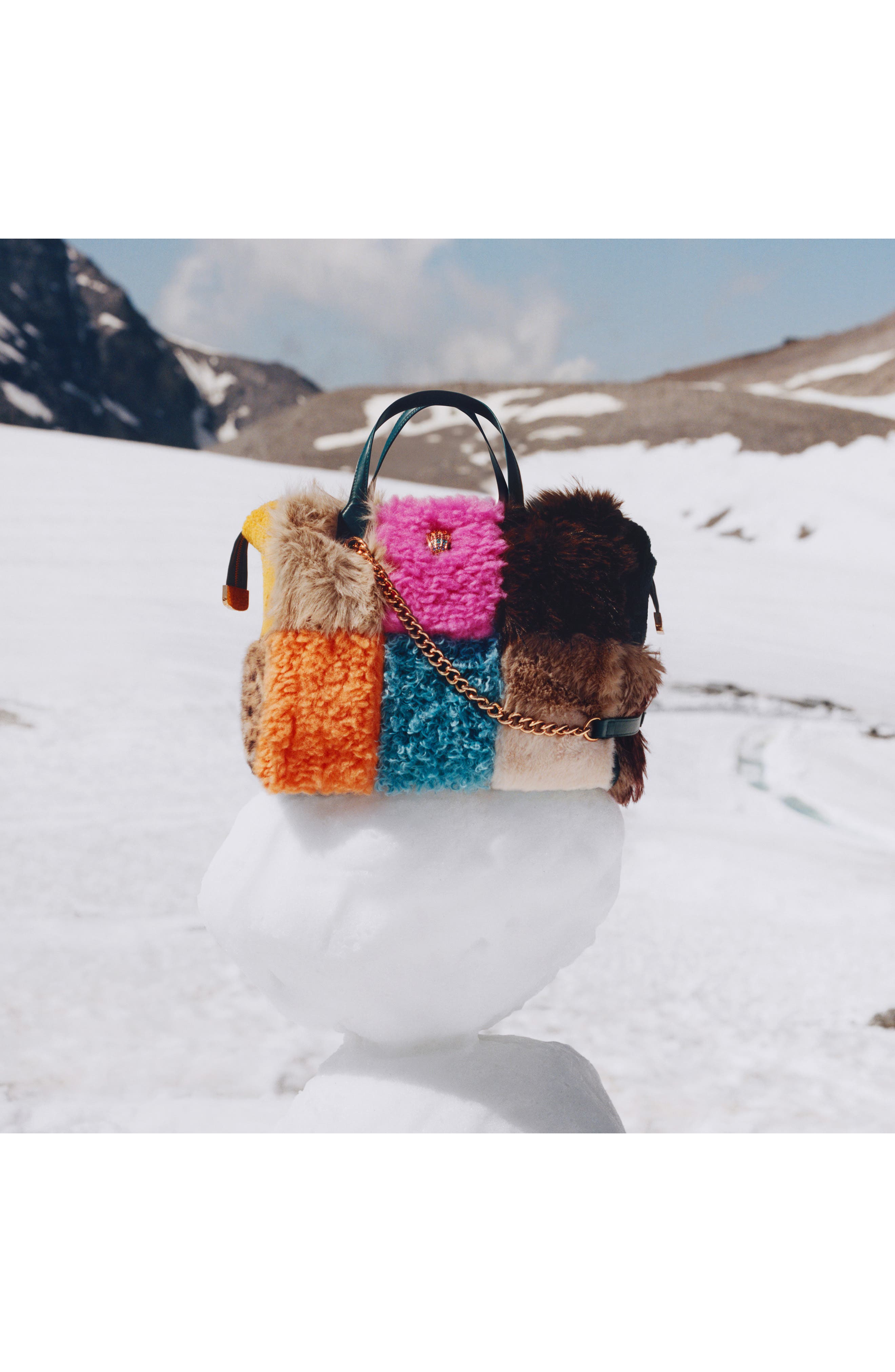 Small Hoxton Faux Fur Shopper Tote, Alternate, color, OPEN MISCELLANEOUS