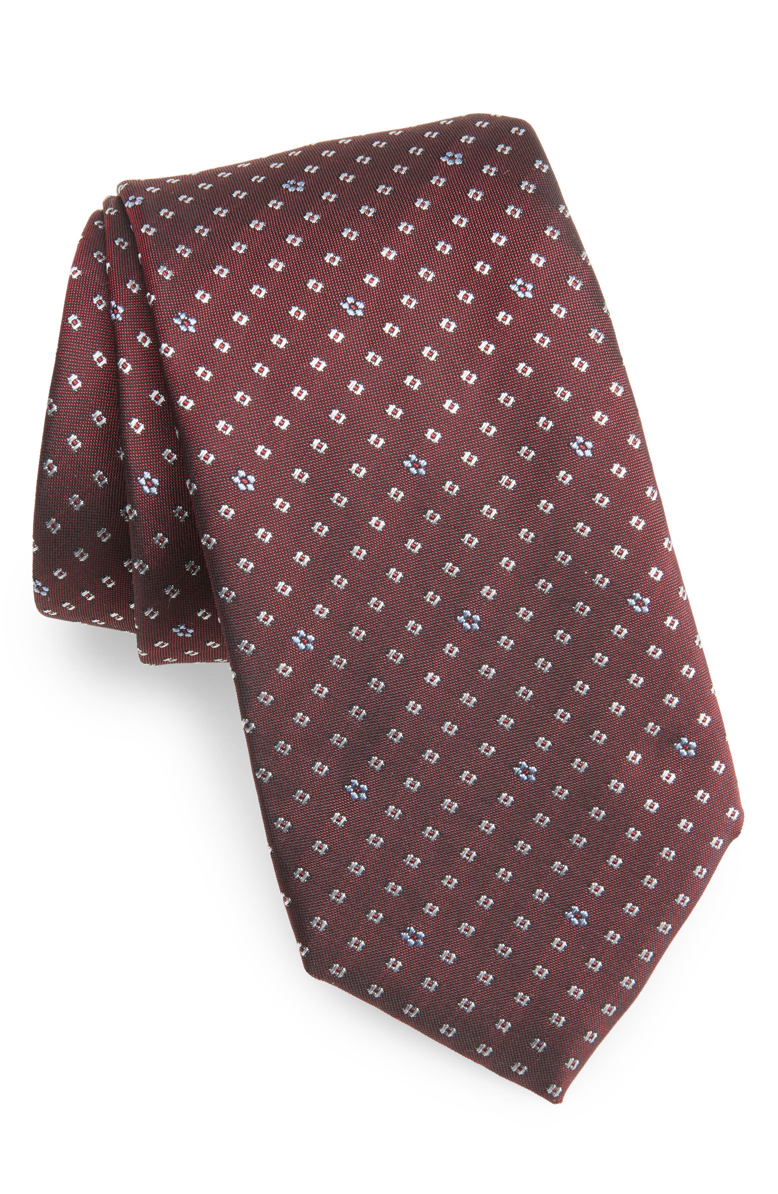 BOSS Floral Silk Jacquard Tie