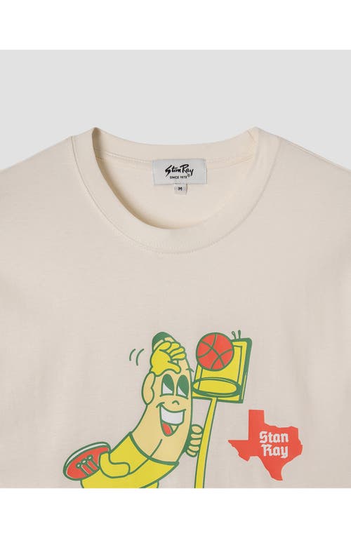 Stan Ray Stan Dunk Cotton Graphic T-shirt In Natural