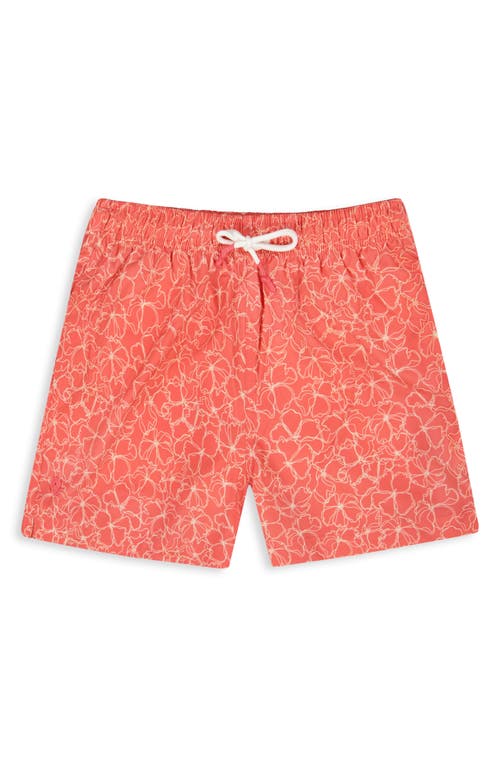 Sunset X Vine Floral Swim Trunks