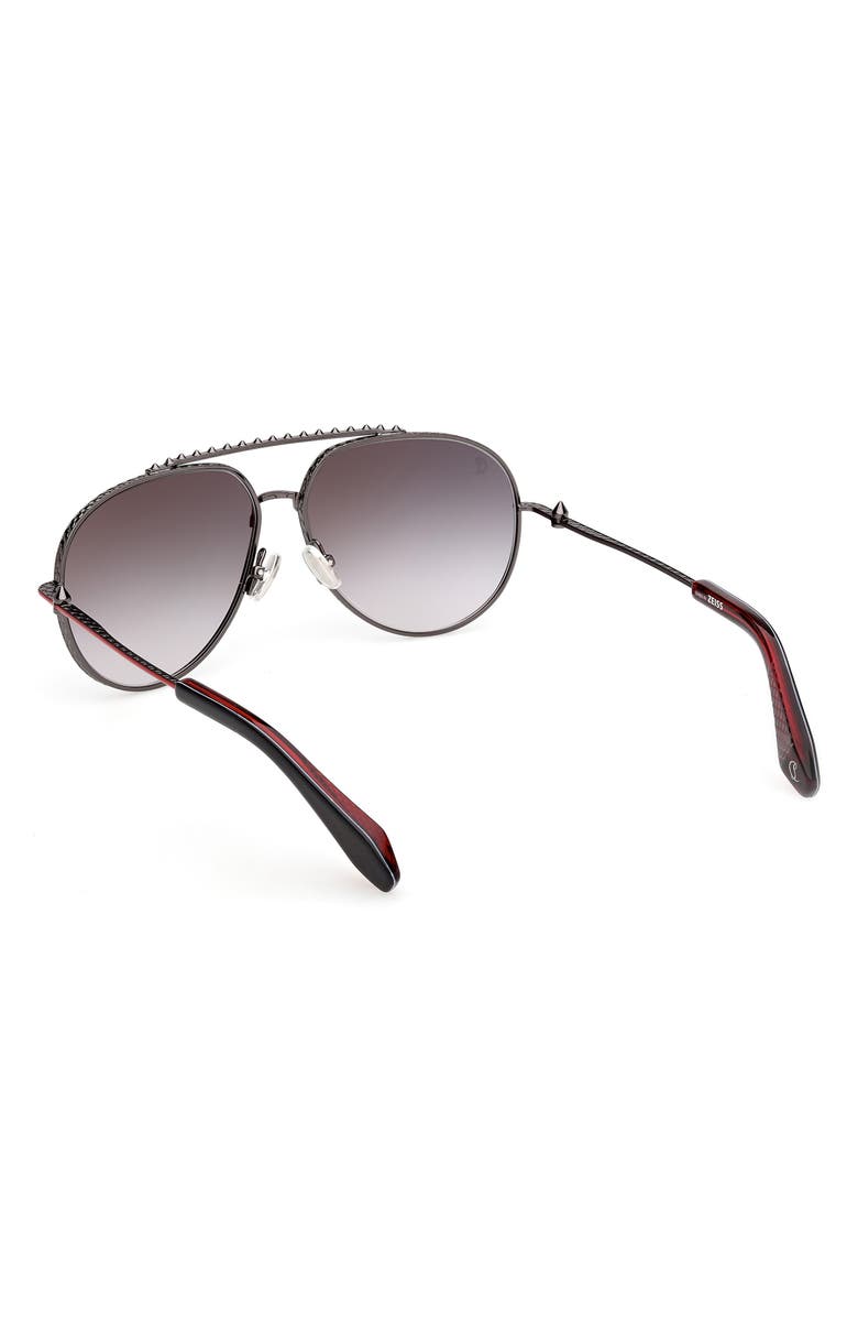 Christian Louboutin 61mm Pilot Sunglasses, Alternate, color, 