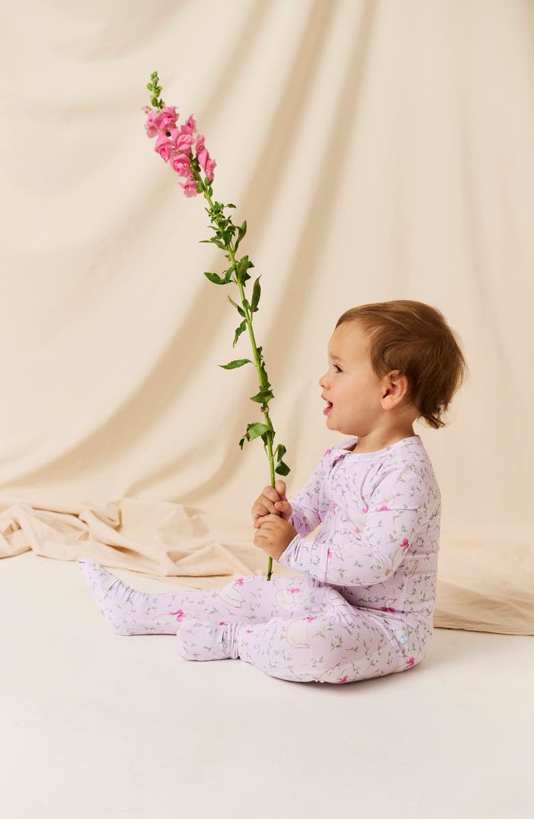 Posh Peanut Fitted Convertible One-Piece Pajamas, Alternate, color, Light/ Pastel Pink