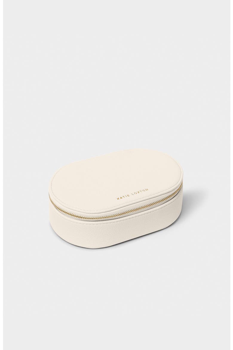 Oval Jewellery Box, Alternate, color, Off White