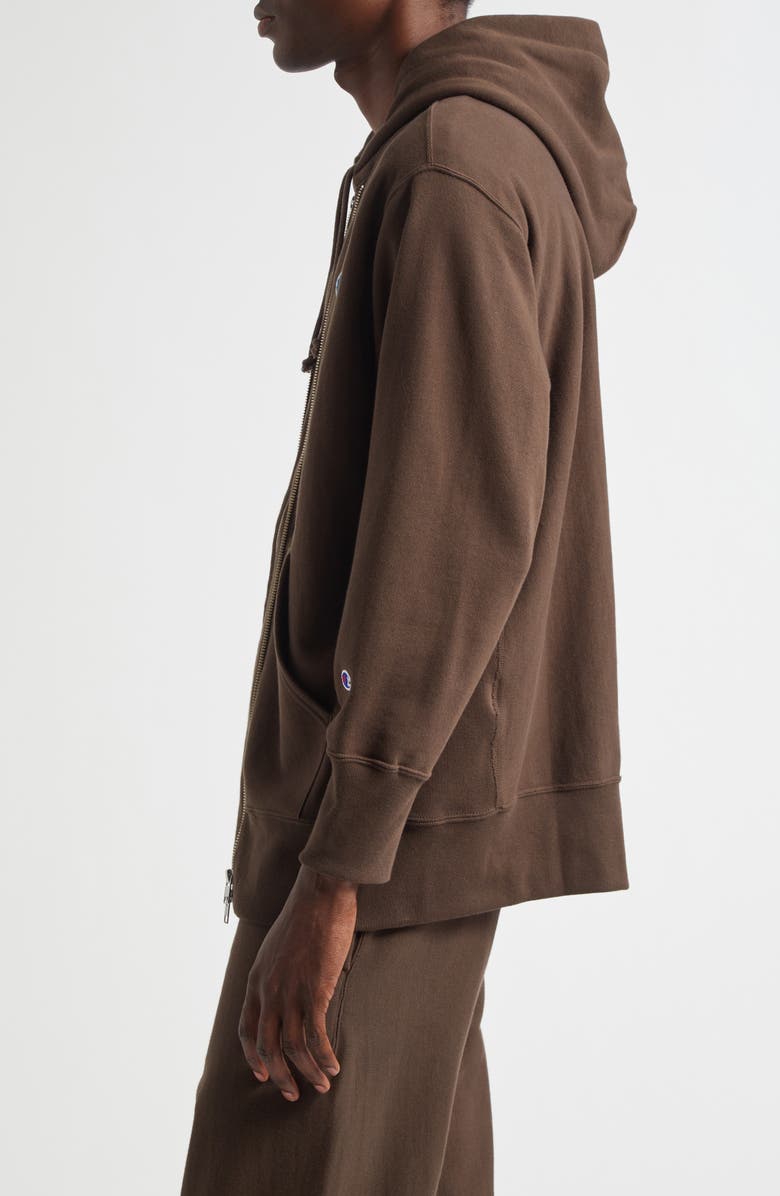 Undercover x Champion Reverse Weave<sup>®</sup> Cotton Fleece Hoodie, Alternate, color, Brown