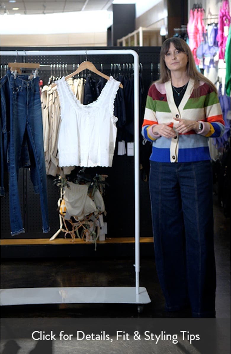 Embroidered Scalloped Tank Top, sales video thumbnail