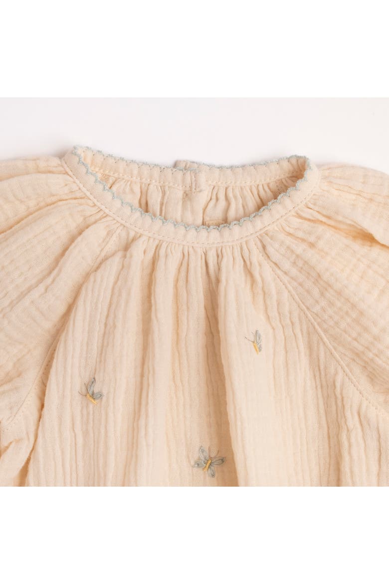 Gauze Romper, Alternate, color, Embroidered Buterflies