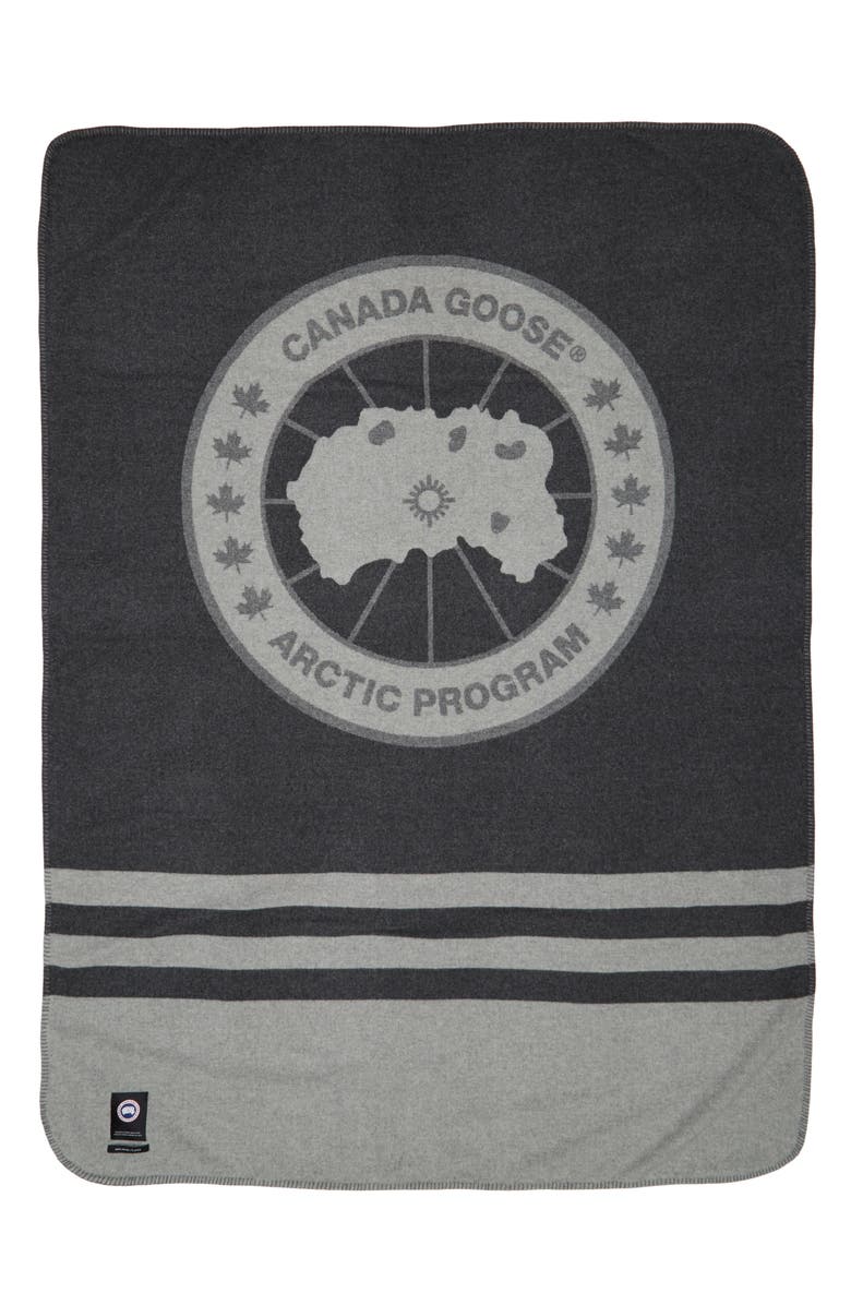 Canada Goose Queen Logo Wool Blanket, Main, color, 