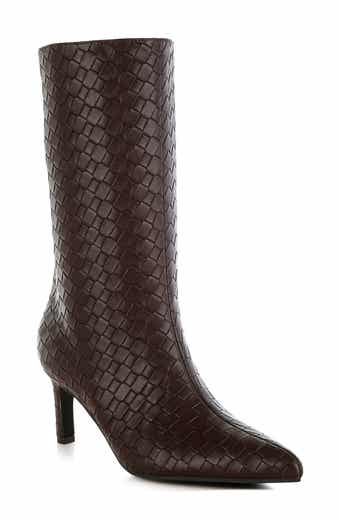 LONDON RAG Mentha Woven Faux Leather Boot
