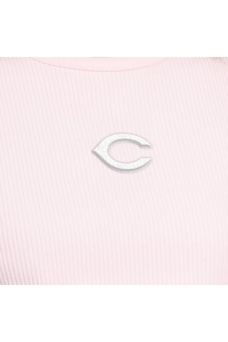 Women's Starter Light Pink Cincinnati Reds Pastels Ribbed Tank Top, Alternate, color, Light Pink