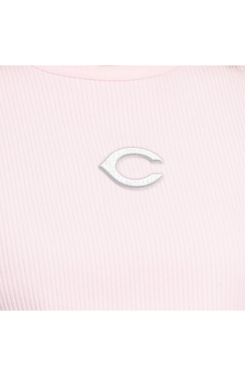 STARTER Women's Starter Light Pink Cincinnati Reds Pastels Ribbed Tank Top, Alternate, color, Light Pink