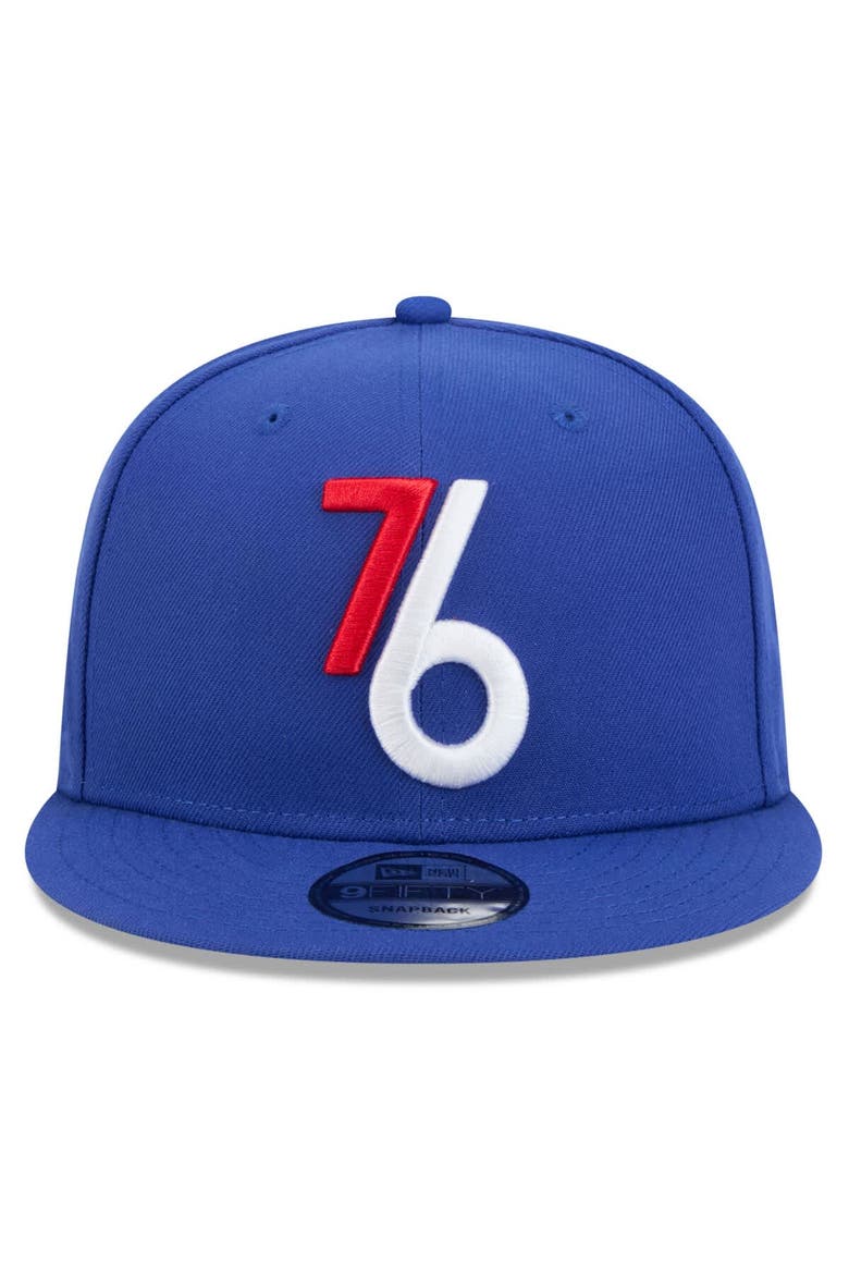 Men's New Era  Royal Philadelphia 76ers 2024/25 City Edition Alternate 9FIFTY Snapback Hat, Alternate, color, Royal