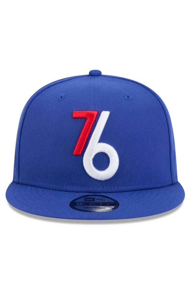 New Era Men's New Era Royal Philadelphia 76ers 2024/25 City Edition Alternate 9FIFTY Snapback Hat, Alternate, color, Royal