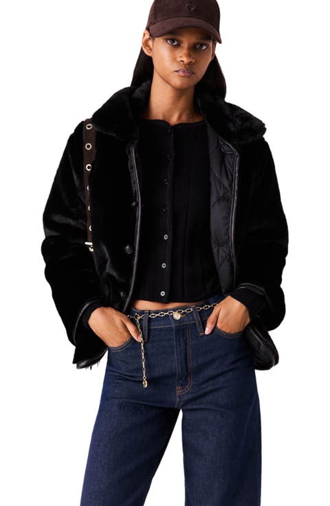 Reversible Sequin Puffer Jacket