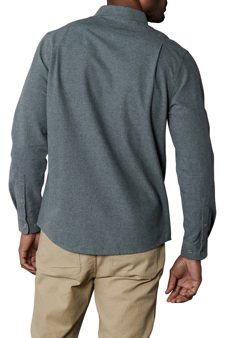 Fairbanks Brushed Cotton Chamois Button-Up Shirt, Alternate, color, WATERLOO