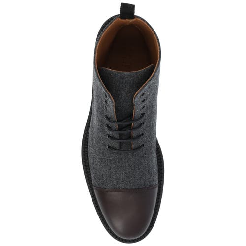 Taft The Jill Boot In Eden Noir In Grey/oxblood