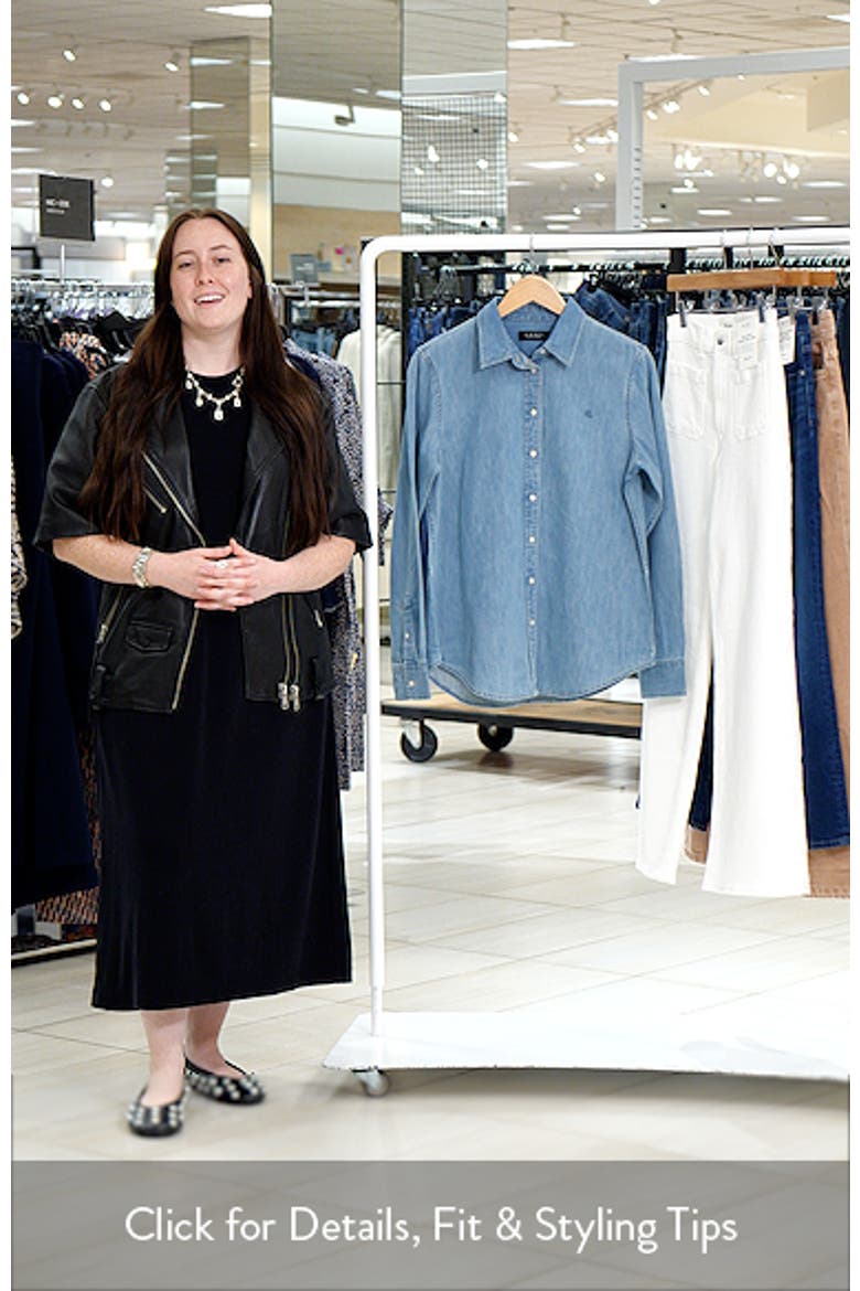 Classic Fit Denim Button-Up Shirt video