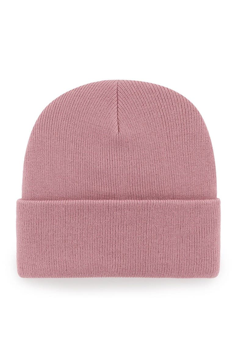 Women's '47  Pink Carolina Panthers Haymaker Cuffed Knit Hat, Alternate, color, Pink